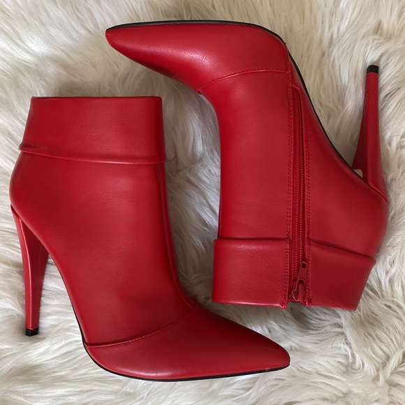 ♦️♦️RED ANKLE BOOTIES♦️♦️ - Picture 3 of 4